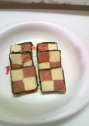 ハムとチーズの市松模様～おせちにも～-レシピのメイン写真