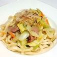 スパムと白だしで「焼きうどん」♪