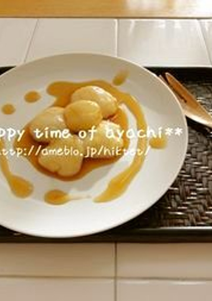 残ったお餅で！簡単みたらし団子風♪-レシピのメイン写真