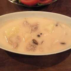 รูปของ たらこと鶏ときのこのシチュー