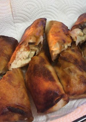 切って巻くだけ。鶏ささみとしめじの春巻き-レシピのメイン写真