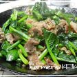 【農家のレシピ】ほうれん草と牛肉の炒め物