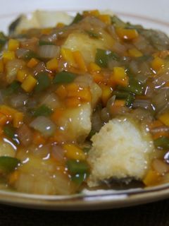 たらのから揚げ野菜あんかけ-レシピのメイン写真