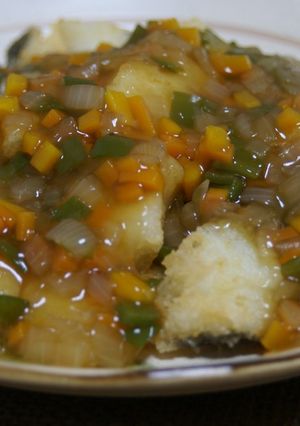 たらのから揚げ野菜あんかけ-レシピのメイン写真