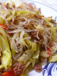 春雨とキャベツのナンプラー炒め-レシピのメイン写真