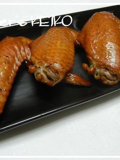 中華鍋で☆自家製手羽先の燻製-レシピのメイン写真