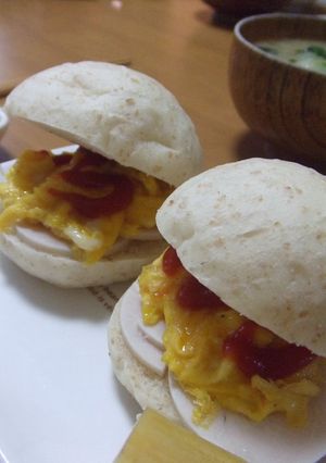 鶏ハムとふんわり卵のサンド-レシピのメイン写真