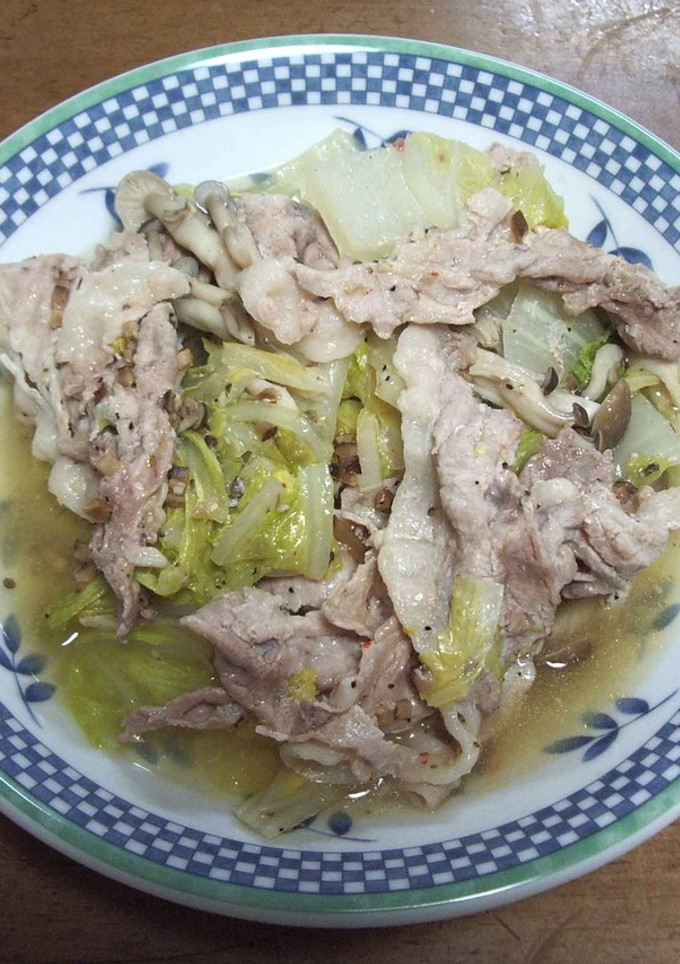 かんたん白菜豚（市販の蒸し鍋の素利用）-レシピのメイン写真