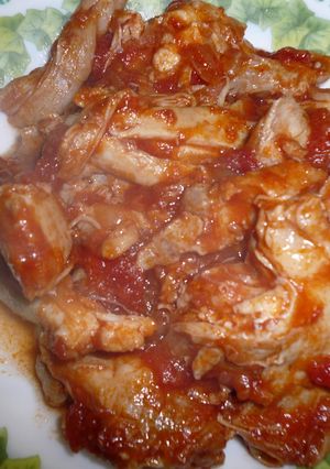 圧力鍋でやわらかチキンのトマト煮-レシピのメイン写真