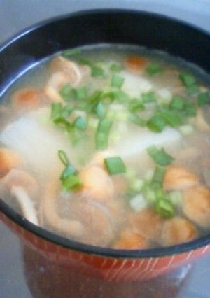 なめこと長いものとろとろお味噌汁-レシピのメイン写真