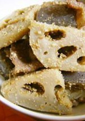 根菜とこんにゃくの胡麻炒め煮-レシピのメイン写真