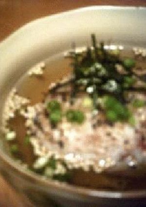 茶漬け・梅おかか＋ゴマの焼きオニギリ-レシピのメイン写真