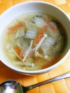 きのこと残り野菜の中華スープ-レシピのメイン写真