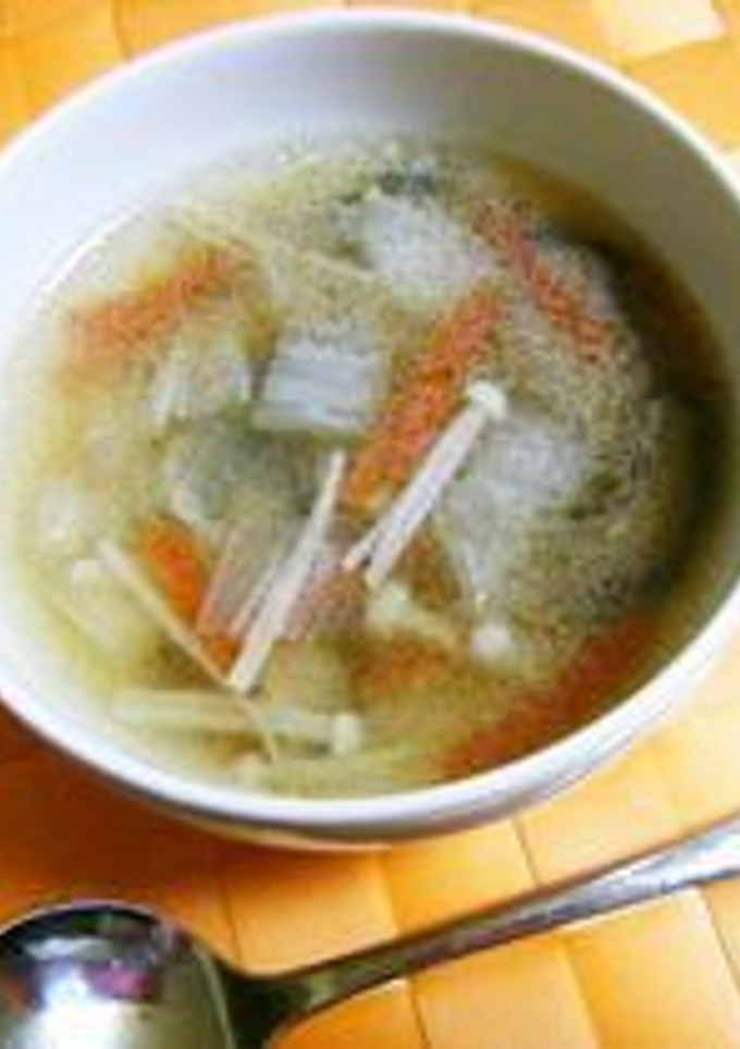 きのこと残り野菜の中華スープ-レシピのメイン写真