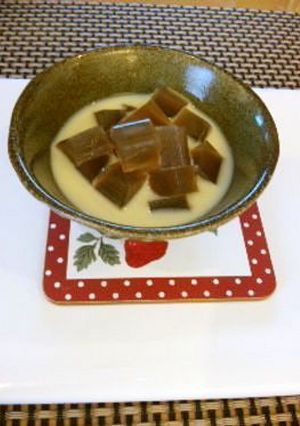 ほうじ茶のソイラテゼリー-レシピのメイン写真