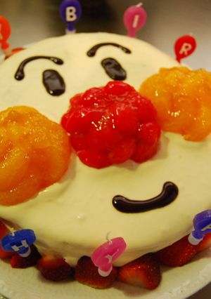 アンパンマンケーキ★バースデーケーキ　-レシピのメイン写真