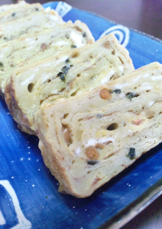 ☆簡単味付け☆お茶漬けの素で卵焼き☆-レシピのメイン写真