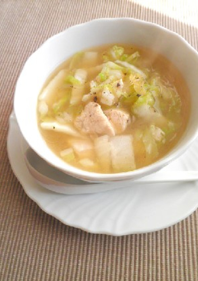 ささみと白菜の春雨スープ-レシピのメイン写真