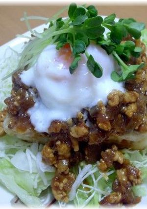 肉味噌がけ豆腐ステーキ♪-レシピのメイン写真