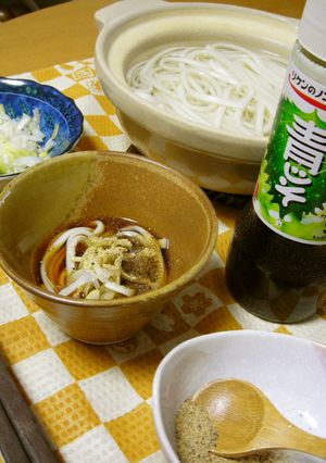 釜揚げうどんの為のつけつゆ！青じそ風味-レシピのメイン写真