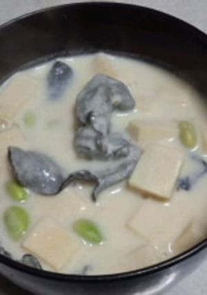 ヘルシー♪酒粕と豆乳のスープ-レシピのメイン写真