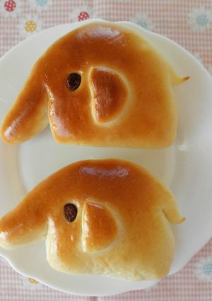 ぞうさんのハムチーズパン-レシピのメイン写真