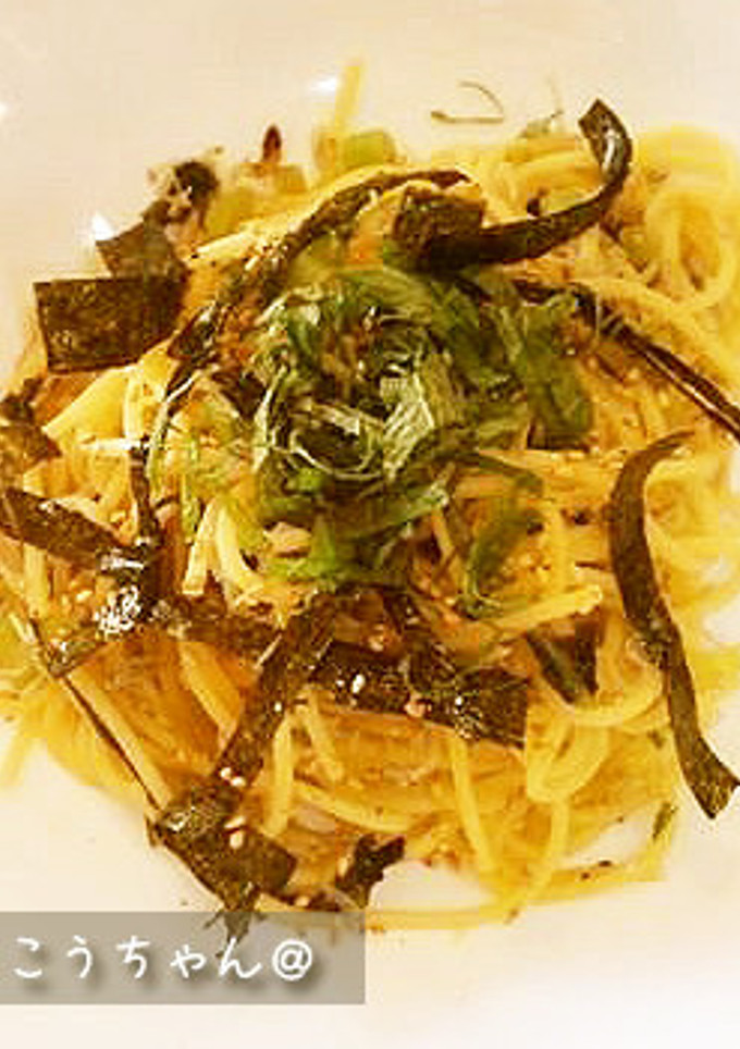 簡単★じゃこと野沢菜の和風パスタ-レシピのメイン写真