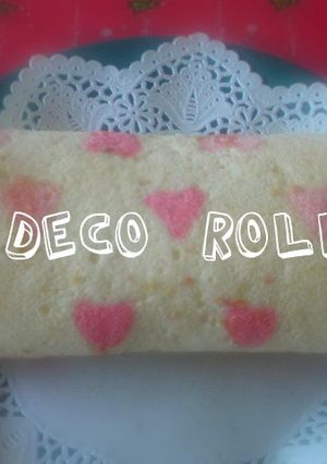 バレンタイン☆ハートのロールケーキ-レシピのメイン写真