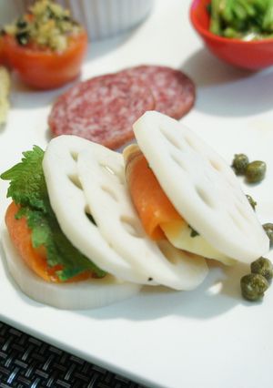 レンコンinチーズ-レシピのメイン写真