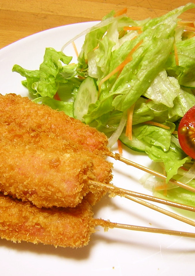 おさかなソーセージの串揚げ♪-レシピのメイン写真
