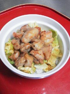 ご飯が進む☆鶏照キャベツ丼♪-レシピのメイン写真