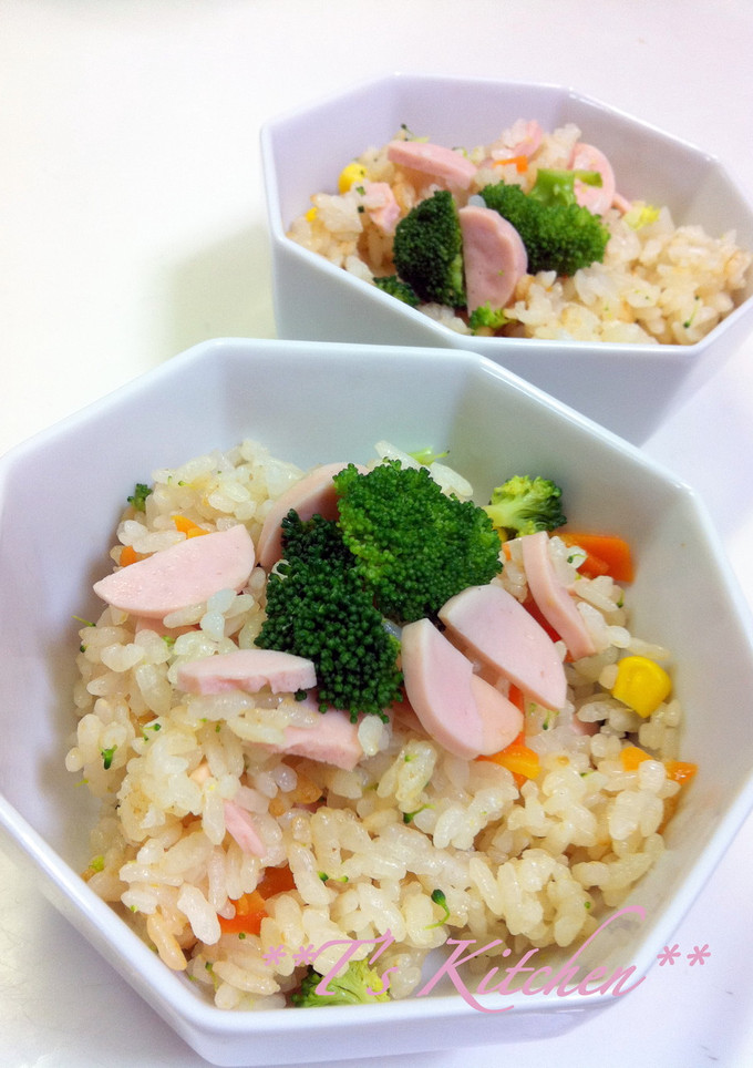おさかなのソーセージで♪炊き込みご飯-レシピのメイン写真