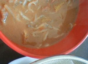 モツ煮→つけうどん（味噌たれ）にリメイク-レシピのメイン写真
