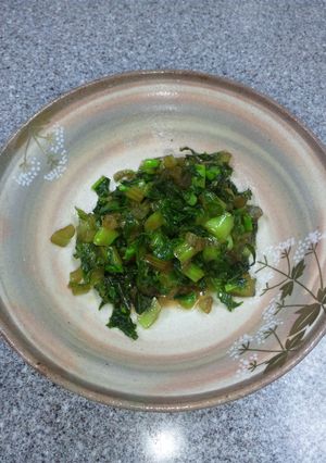 ご飯がおいし～い　大根葉のきんぴら！-レシピのメイン写真