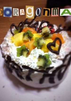 BDデコレーションケーキ-レシピのメイン写真