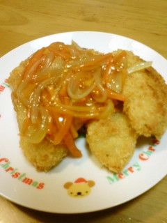 白身魚フライの野菜あんかけ-レシピのメイン写真