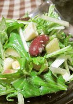 食べるドレッシング☆林檎と水菜のサラダ-レシピのメイン写真