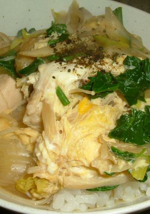 ”野菜いっぱい”い～んです！ウチ流親子丼-レシピのメイン写真