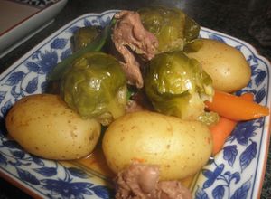 鶏砂肝とじゃがいものオイスターソース煮-レシピのメイン写真