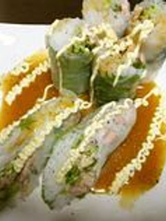 切って巻くだけ!簡単棒々鶏風しそ生春巻き-レシピのメイン写真