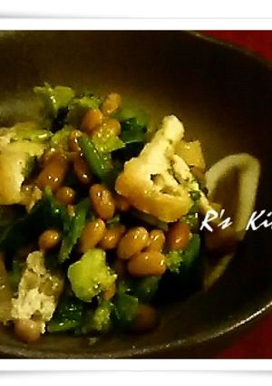 菜の花と納豆の和え物-レシピのメイン写真