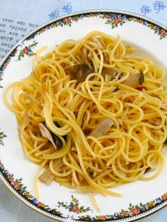 アンチョビと塩キノコのパスタ-レシピのメイン写真