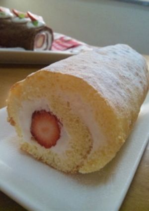 ＨＭで ロールケーキ-レシピのメイン写真