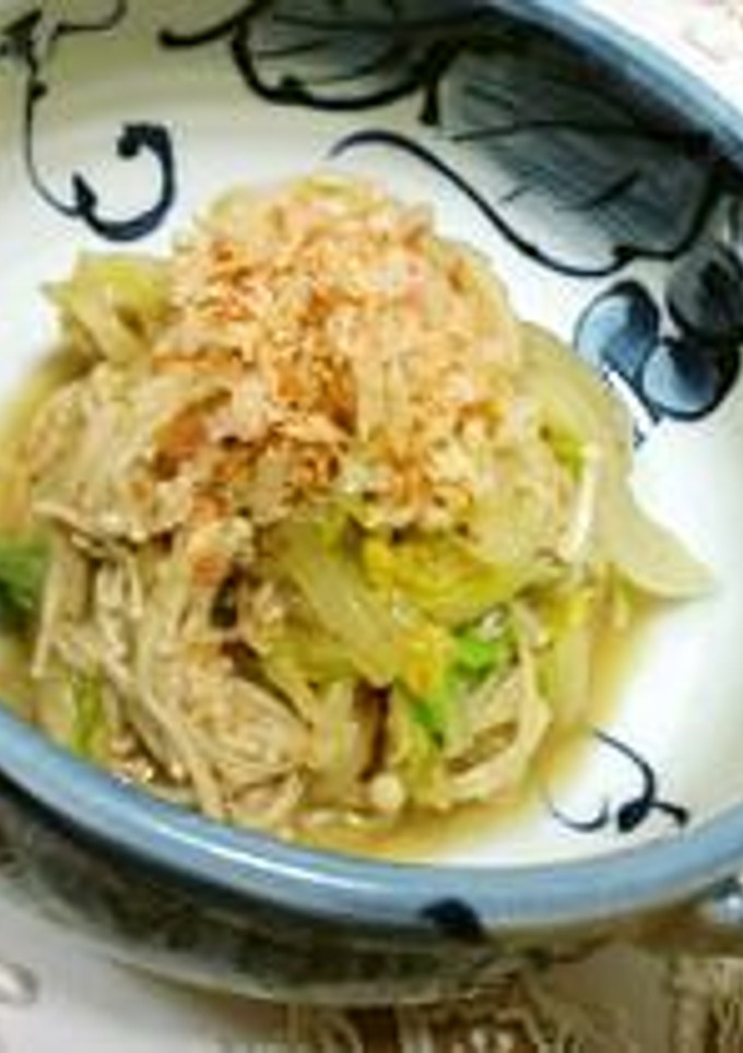 あっさりと♪白菜とえのきのおかか和え-レシピのメイン写真