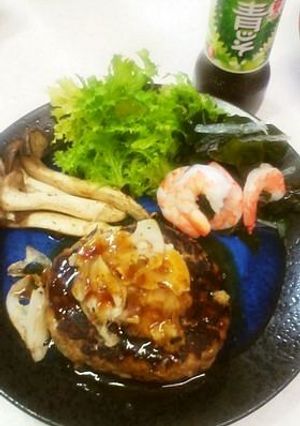 青ジソドレ＋ダブルおろしでハンバーグ-レシピのメイン写真