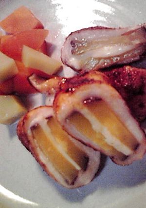 スマートチーズの鶏皮包み焼き-レシピのメイン写真