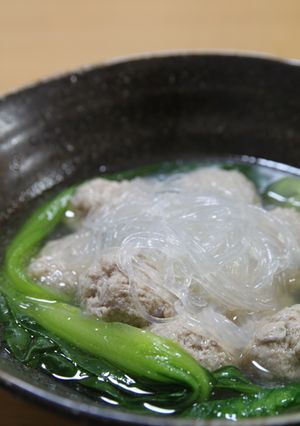 食べるスープ「肉団子の中華スープ」-レシピのメイン写真