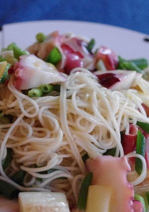 たこのマリネそーめん添え-レシピのメイン写真