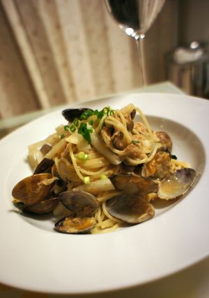 ツナとあさりと大根の和風パスタ-レシピのメイン写真