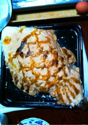 お祝いの日に鯛の塩釜焼き！意外と簡単！-レシピのメイン写真